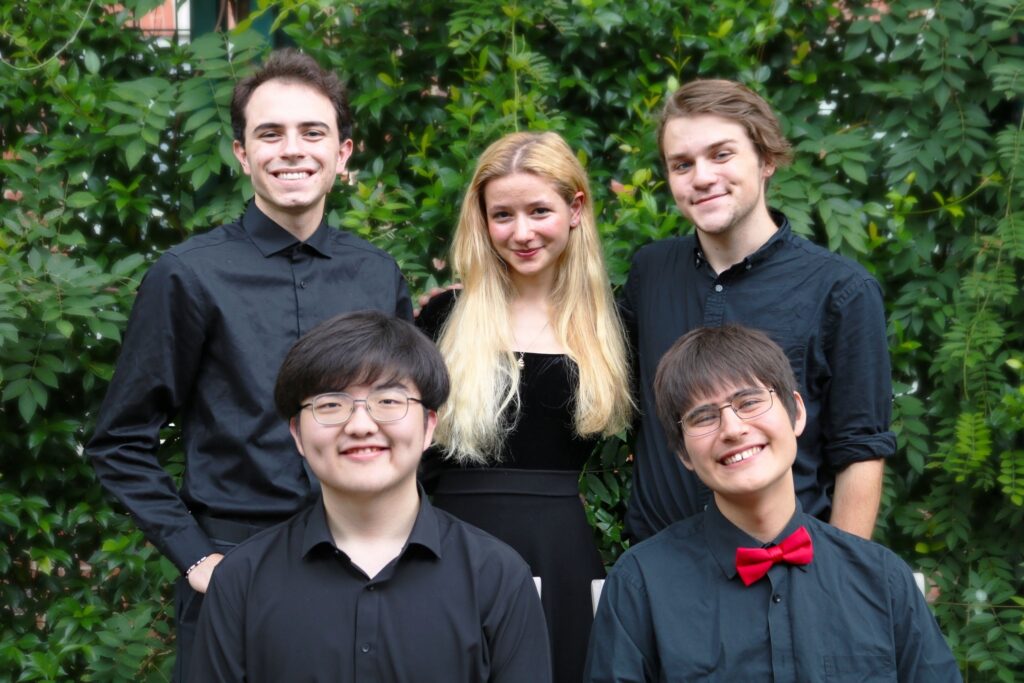 five EMF young musicians in group photo